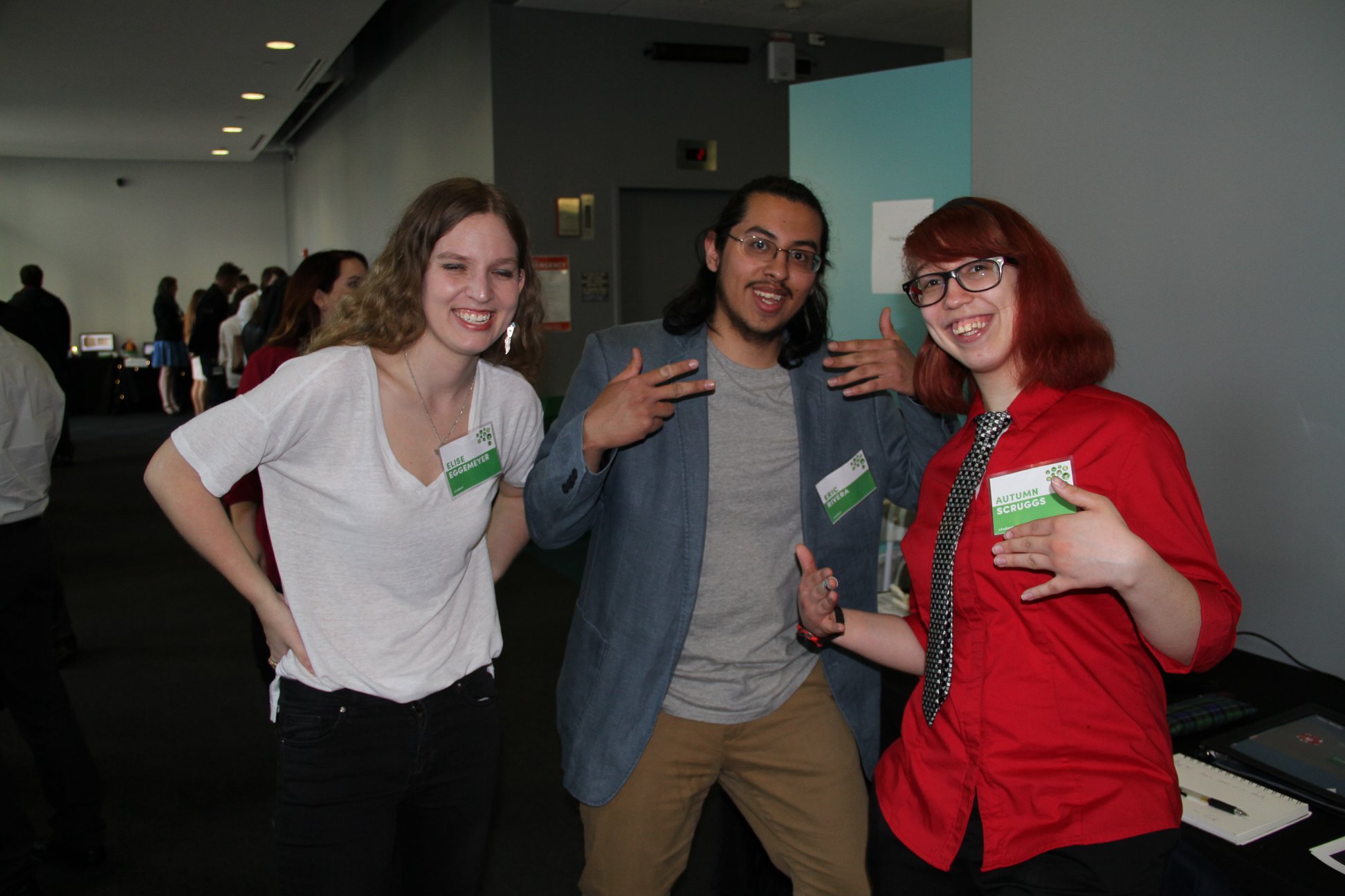 Photograph of students at IAM's Industry Night (Columbia College Chicago)