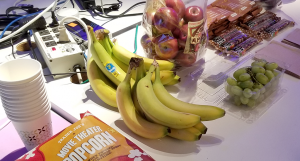 photograph of healthy snacks at the Hack and Snack event