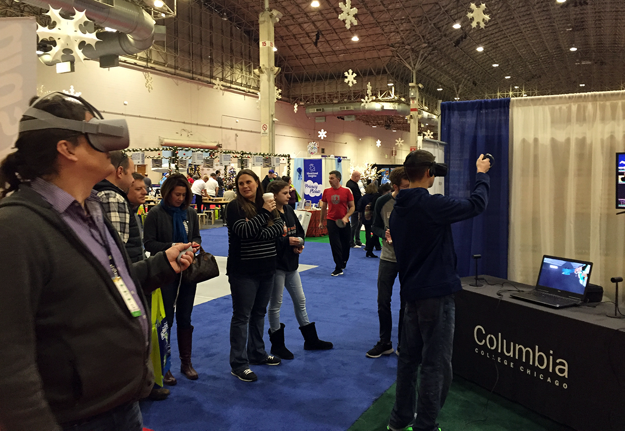 Student VR game at Chicago Toy and Game Fair (2018)