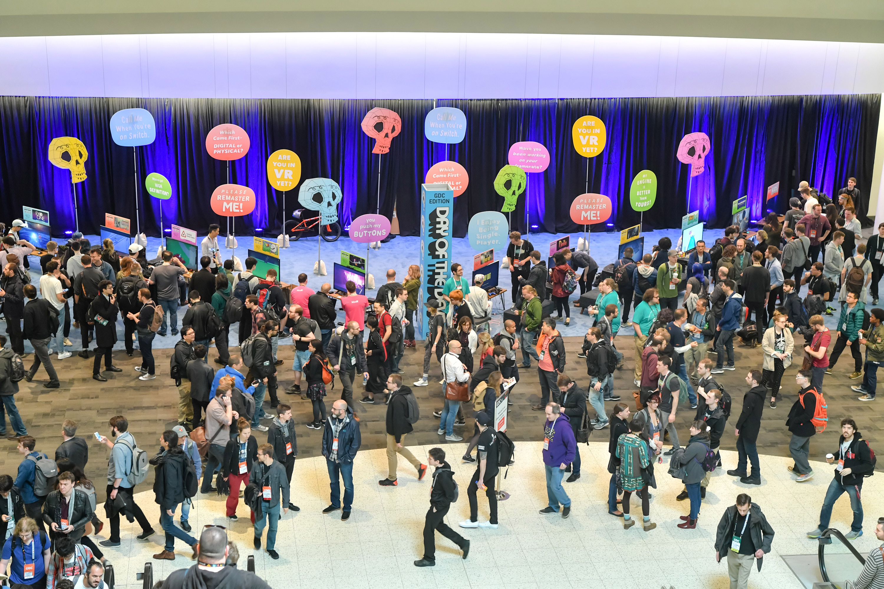 Photograph of crowd at Game Developers Conference